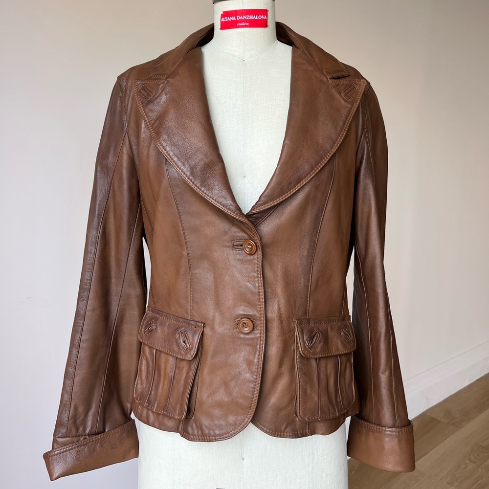 Soft leather jacket